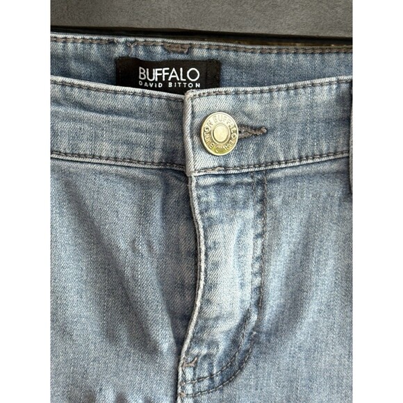 David Bitton Buffalo Light Wash Women's 6/28 Aubrey Jeans Mid Rise Soft Stretch - Picture 5 of 8